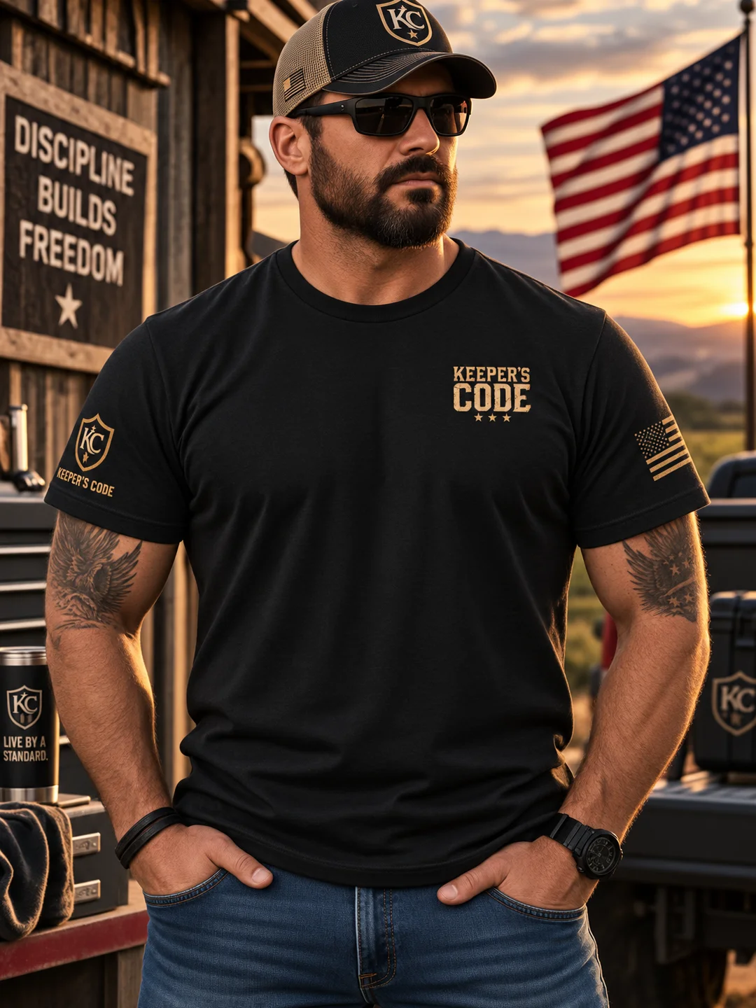 Keeper’s Code™ Men’s CODE 06 Accountability Anvil & Eagle T-Shirt product image (1)