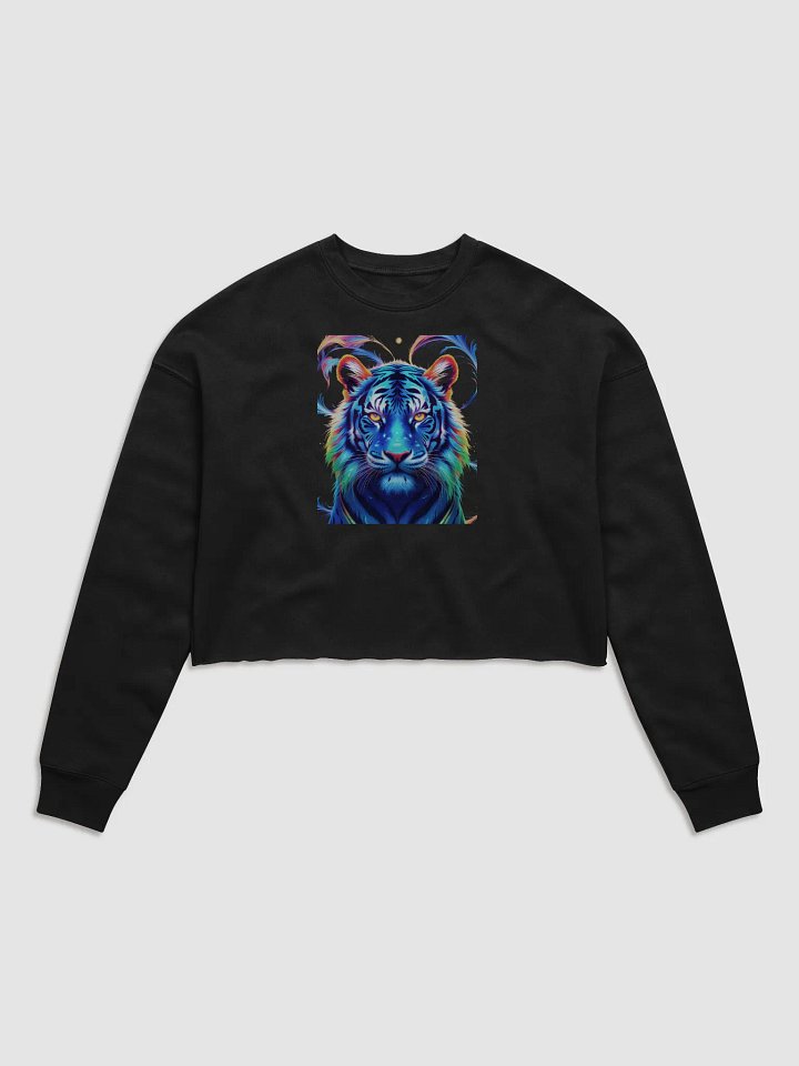 Vivid Tiger Spirit Crop Sweatshirt Bella+Canvas (Women's) product image (1)