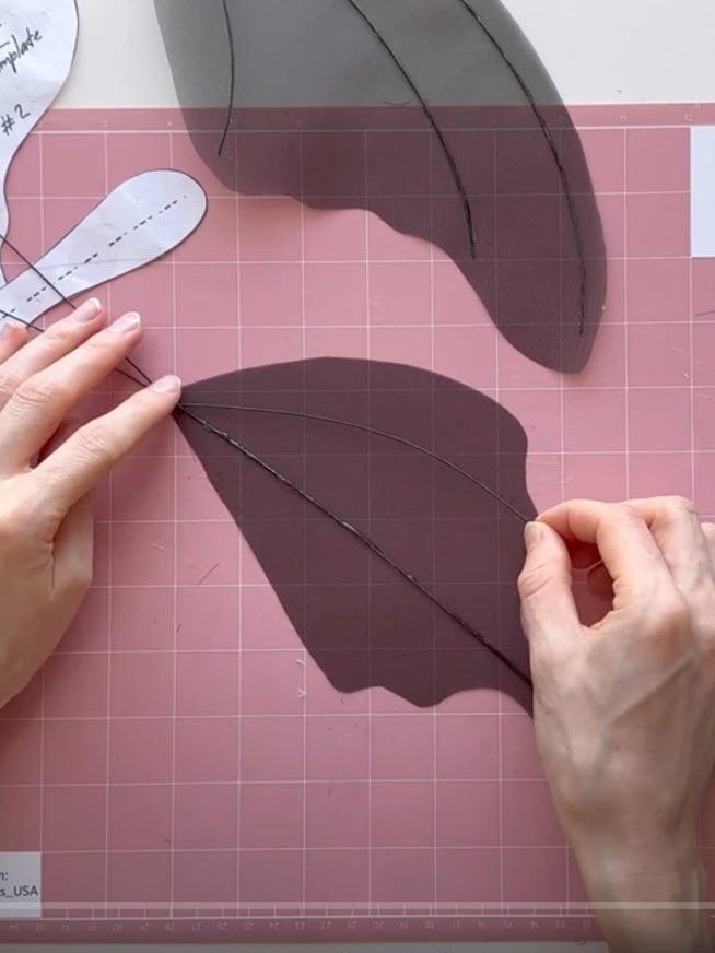 Bundle 5 Sizes Templates: How to make Giant Organza Butterfly with Tails Step-by-step Tutorial product image (4)