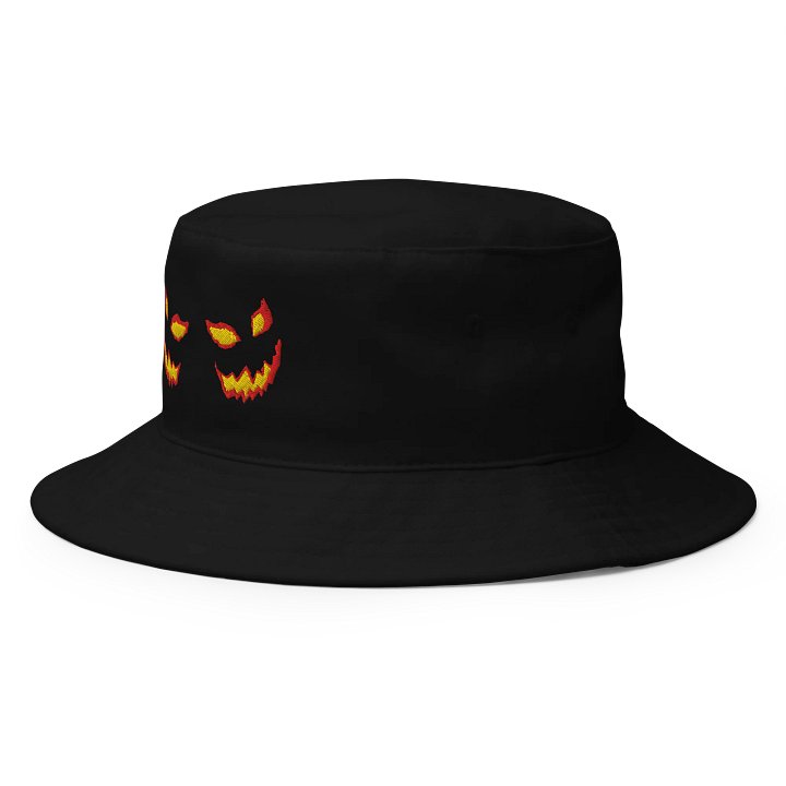 Glowing Jack-O'-Lantern Eyes Embroidered Bucket Hat product image (3)
