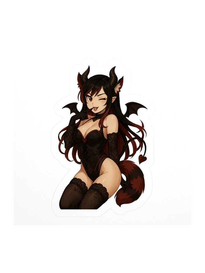 Mika Succubus Halloween Sticker 🦊🖤 product image (1)
