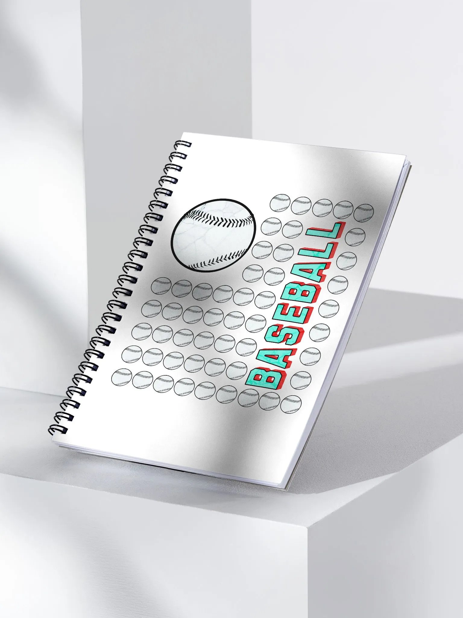 US Flag Baseball Bliss Spiral Notebook product image (2)