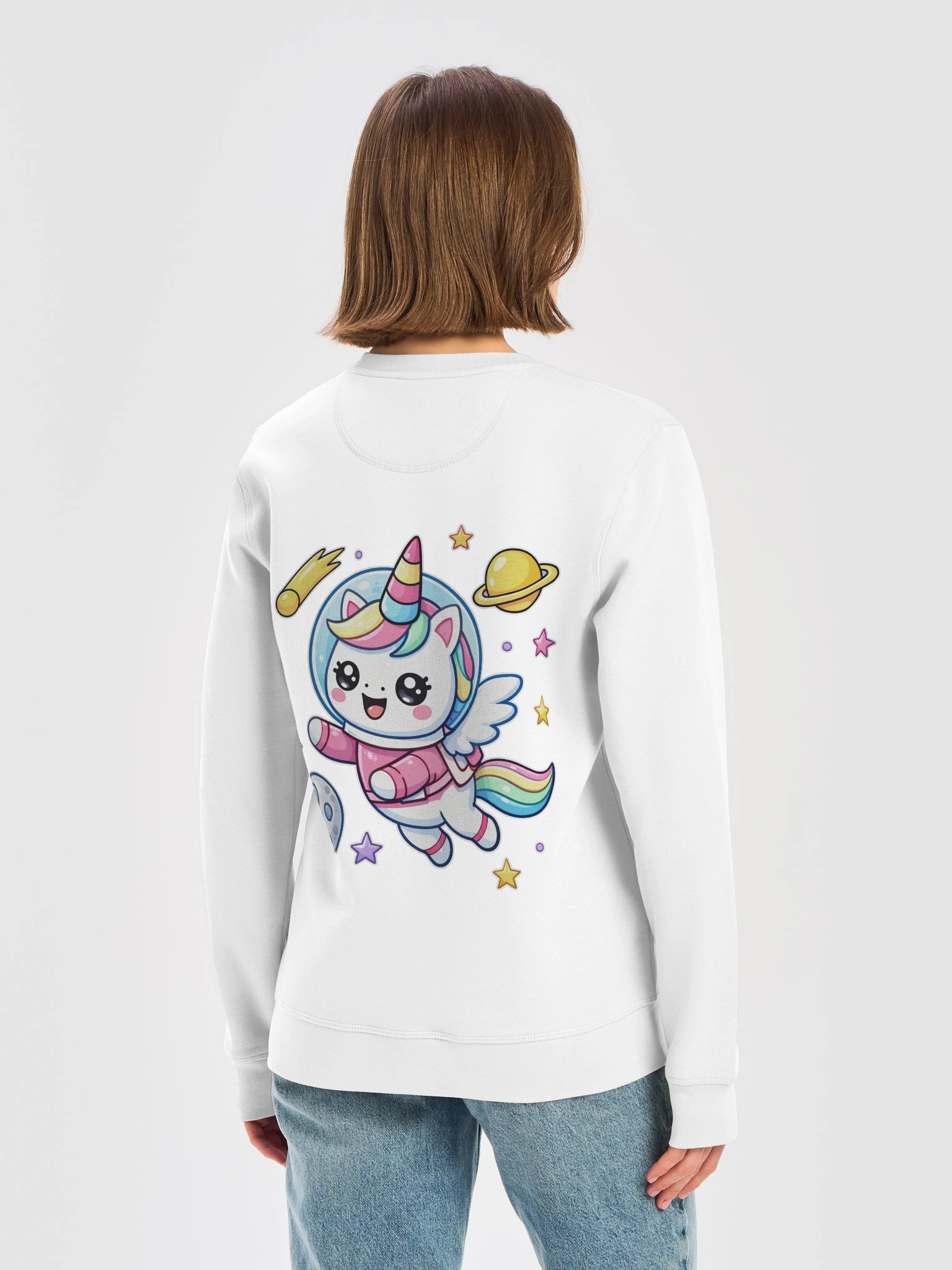 Galactic Unicorn Organic Sweatshirt product image (2)