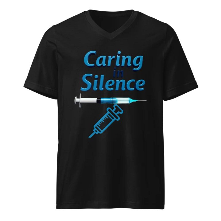 Silent Care Syringe V-Neck Tee product image (1)