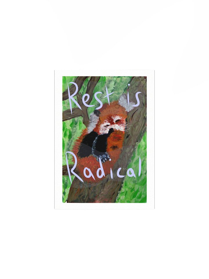 Red Panda Rest Print product image (1)