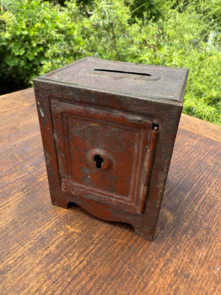 🎎 Japanese Tin Coin Bank — Mid-Showa Era — Japan Antique Roadshow product image (2)