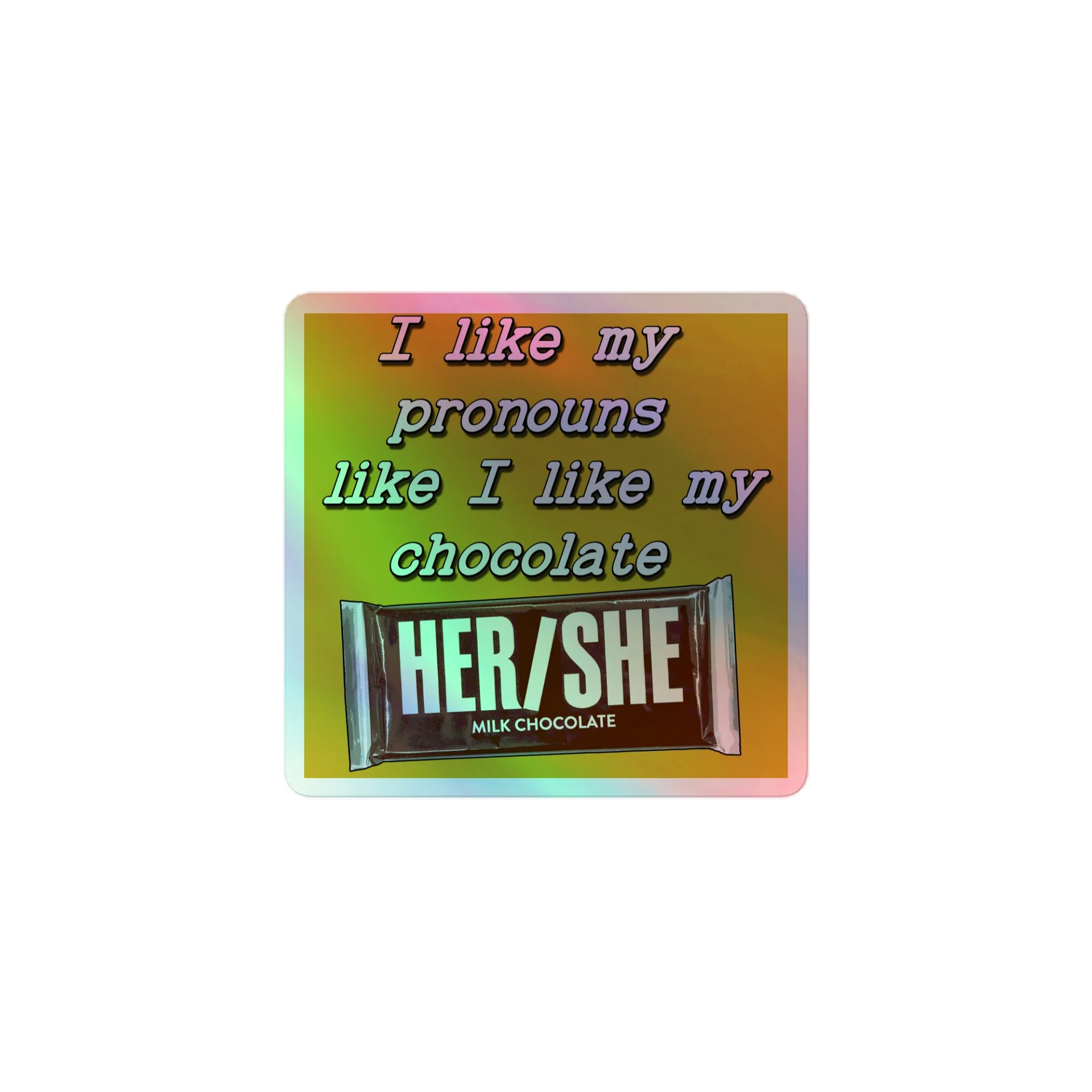 Her/She Holo Sticker product image (1)