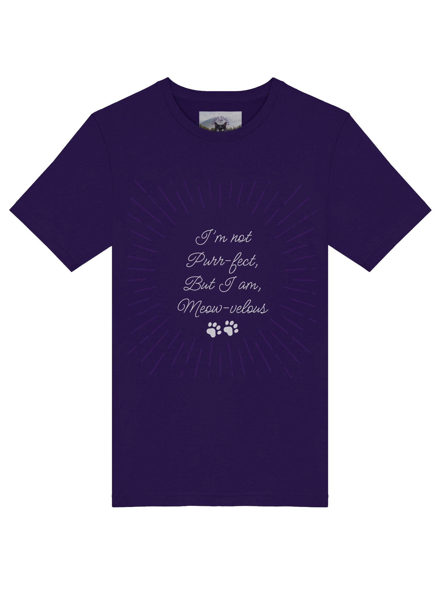 NOT PURRFECT, I'M MEOWVELOUS TEE product image (43)