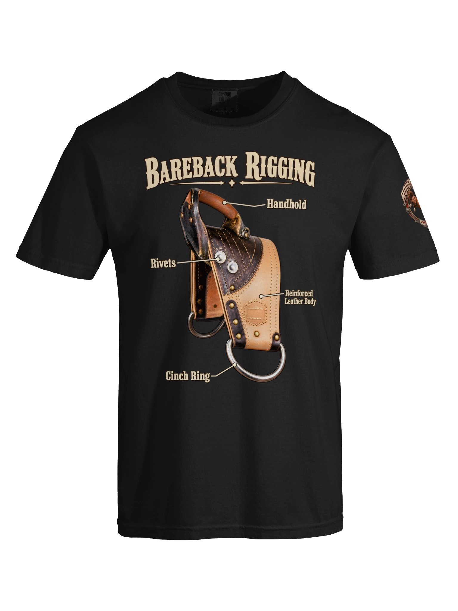 Bareback Rigging Anatomy Rodeo T-Shirt | ROUGHSTOCK RODEO™ product image (11)