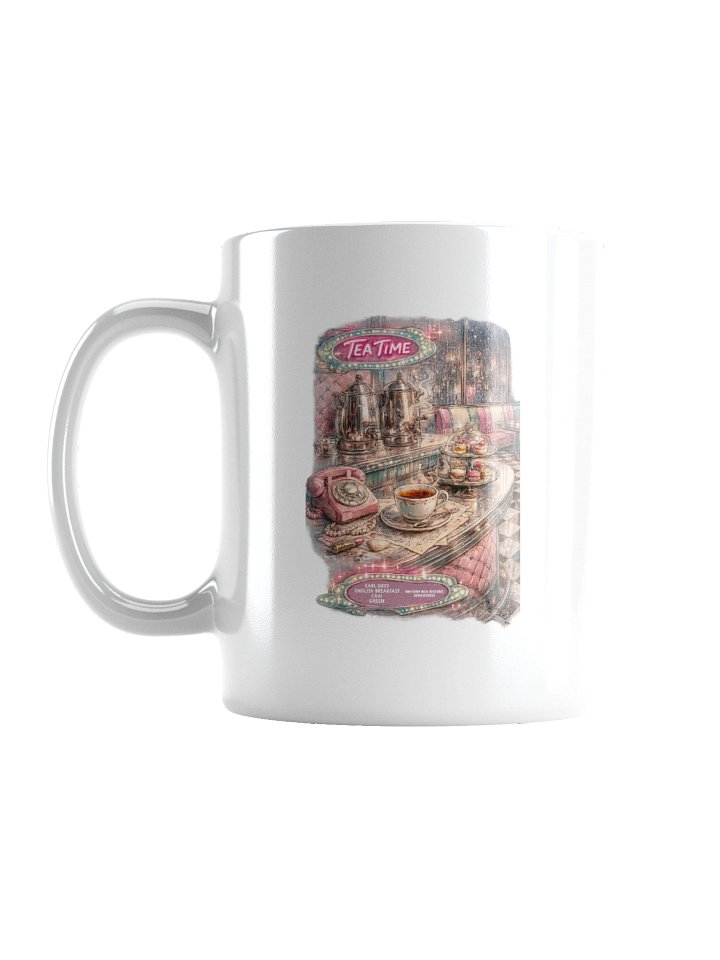 1950's Diner Tea Time Ceramic Mug product image (1)