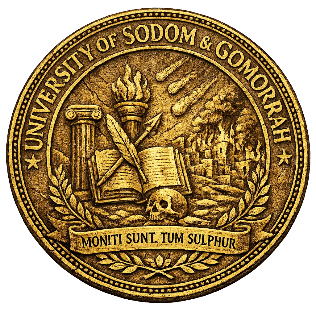 University of Sodom & Gomorrah degree parchment product image (3)