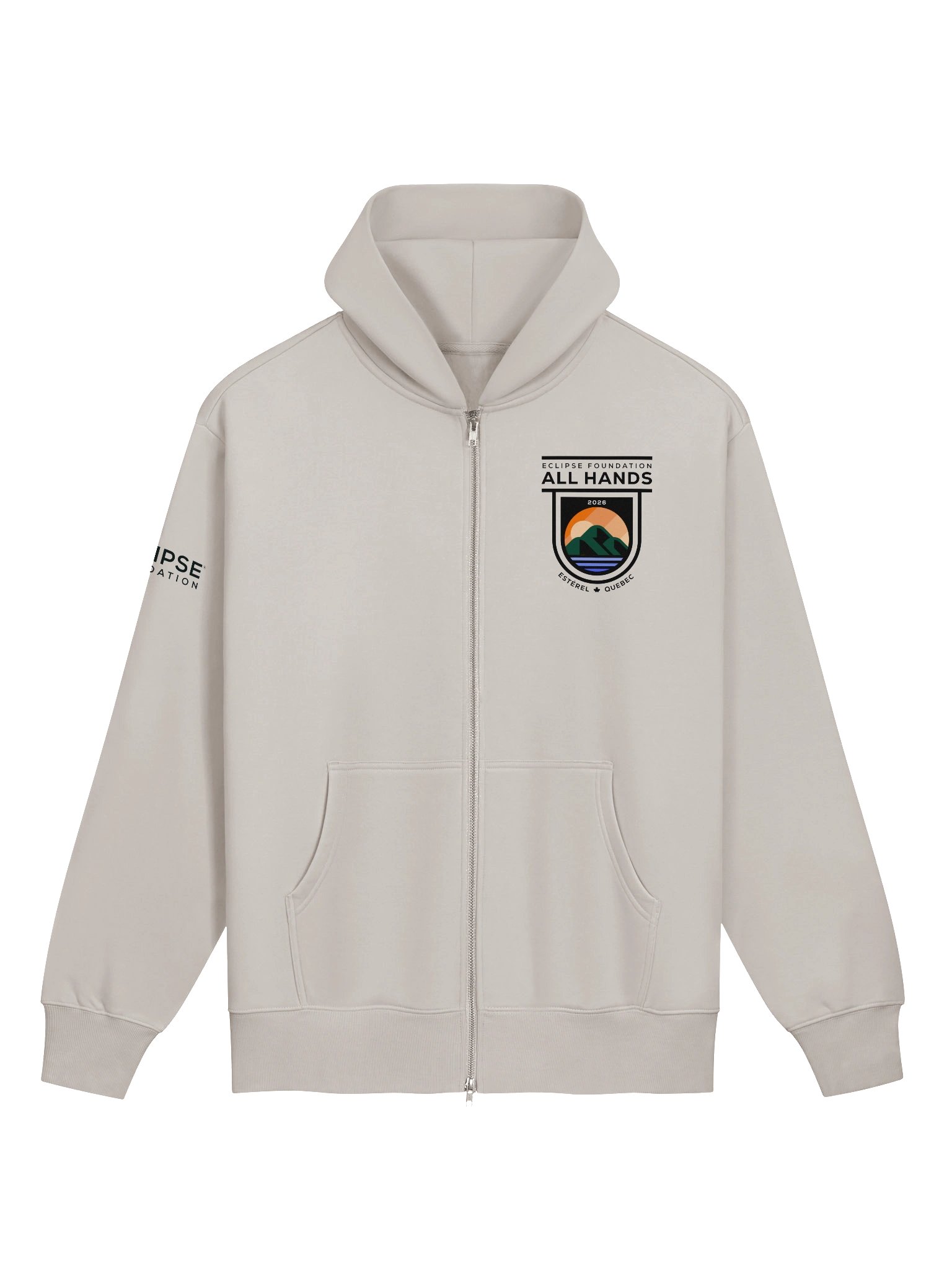 All hands Zipped Hoodie product image (1)
