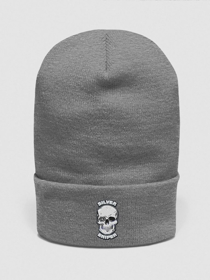 SILVER SNIPER Logo Beanie- Grey product image (1)