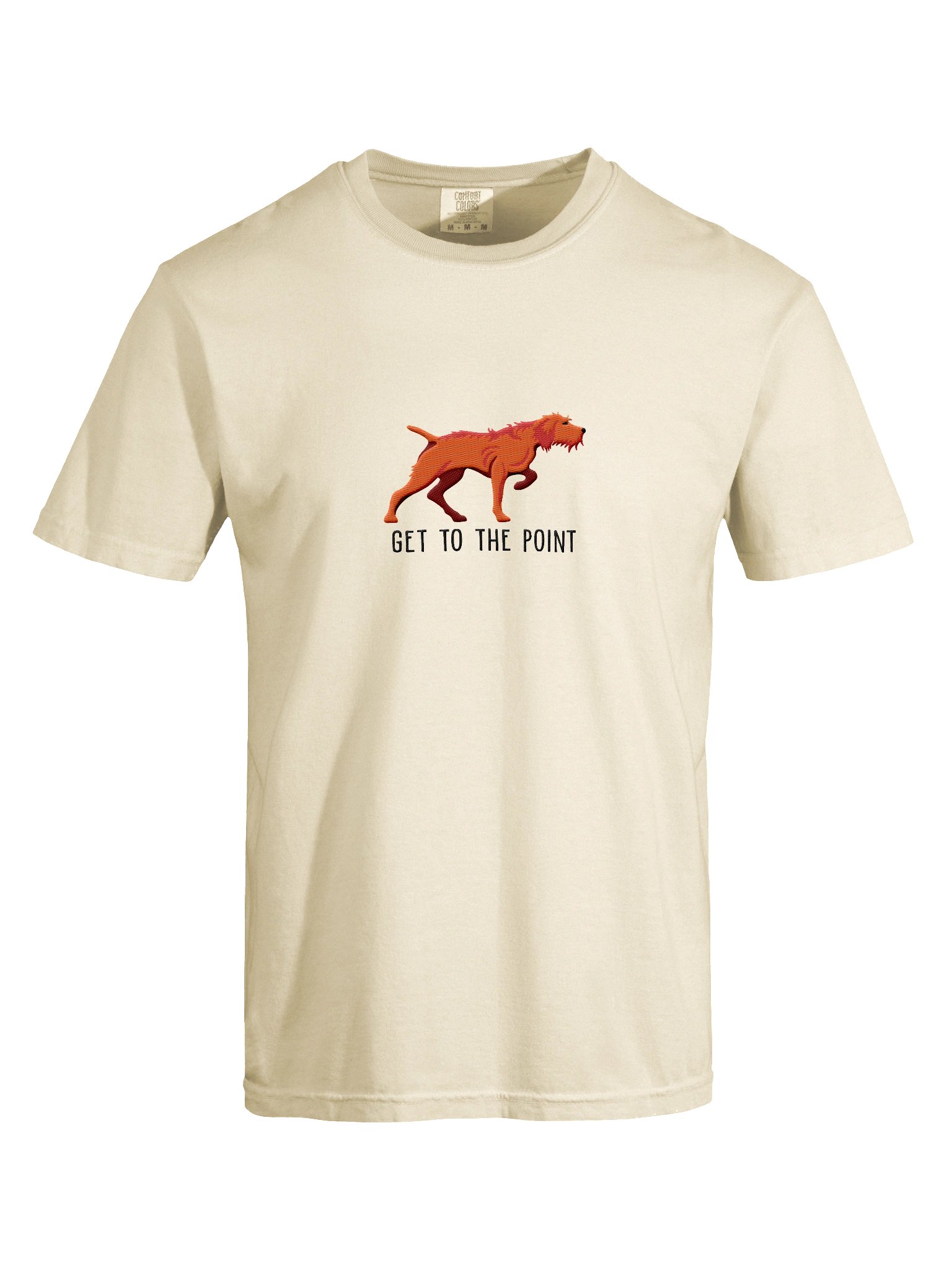 Get to the Point T-Shirt(Embroidered) of a Wirehaired Vizsla(Docked Tail) product image (10)