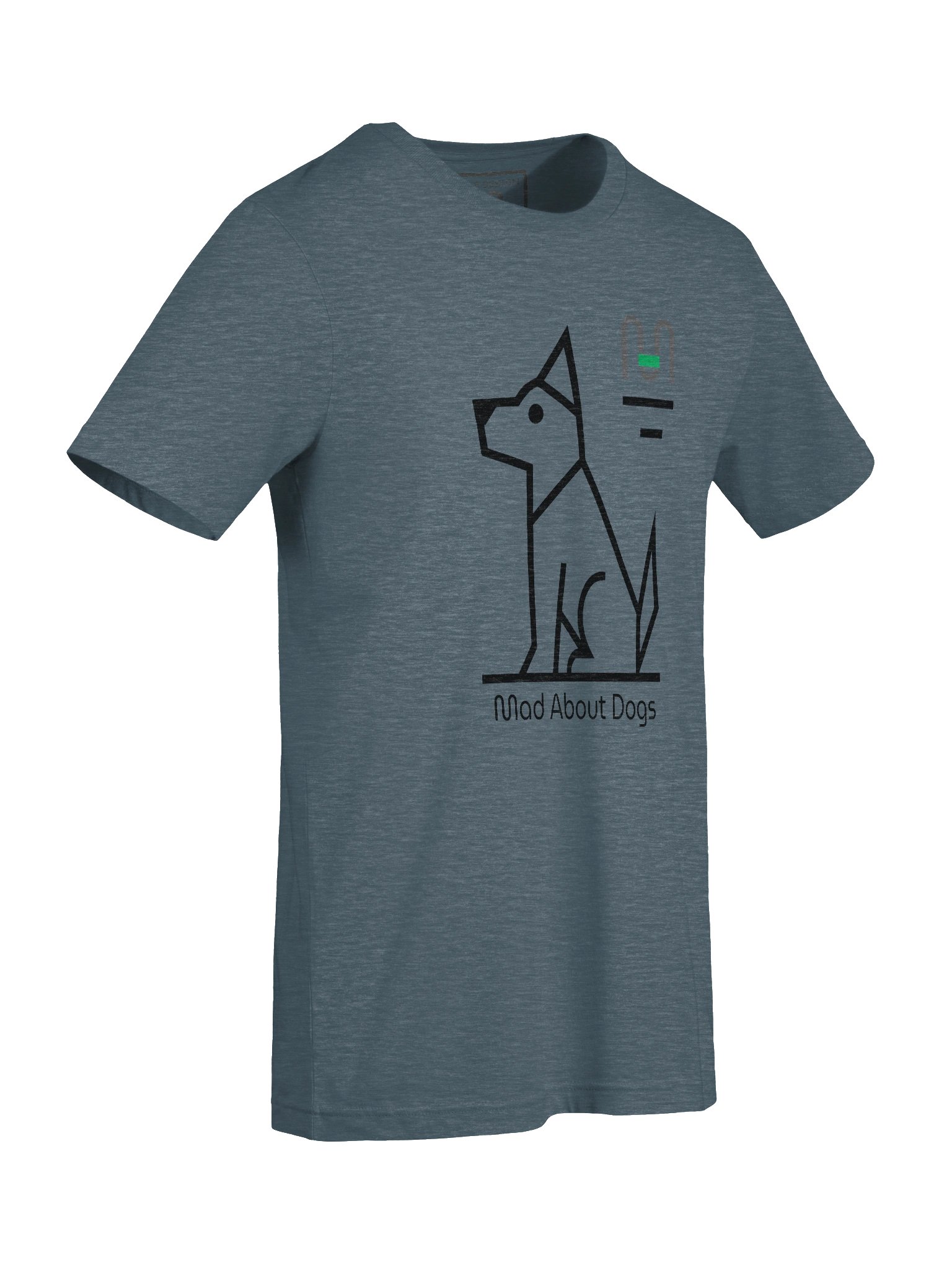 Mad About Dogs – Geometric Monochrome Tee - M-Art & Design product image (9)
