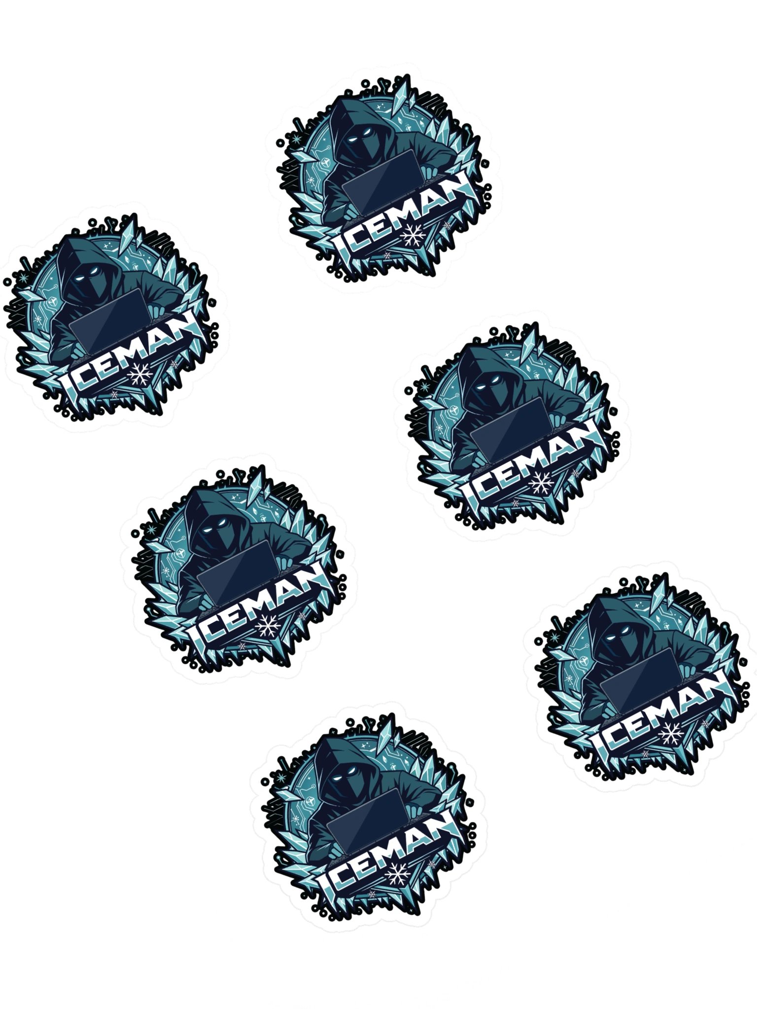 ICEMAN Hacker sticker set product image (1)