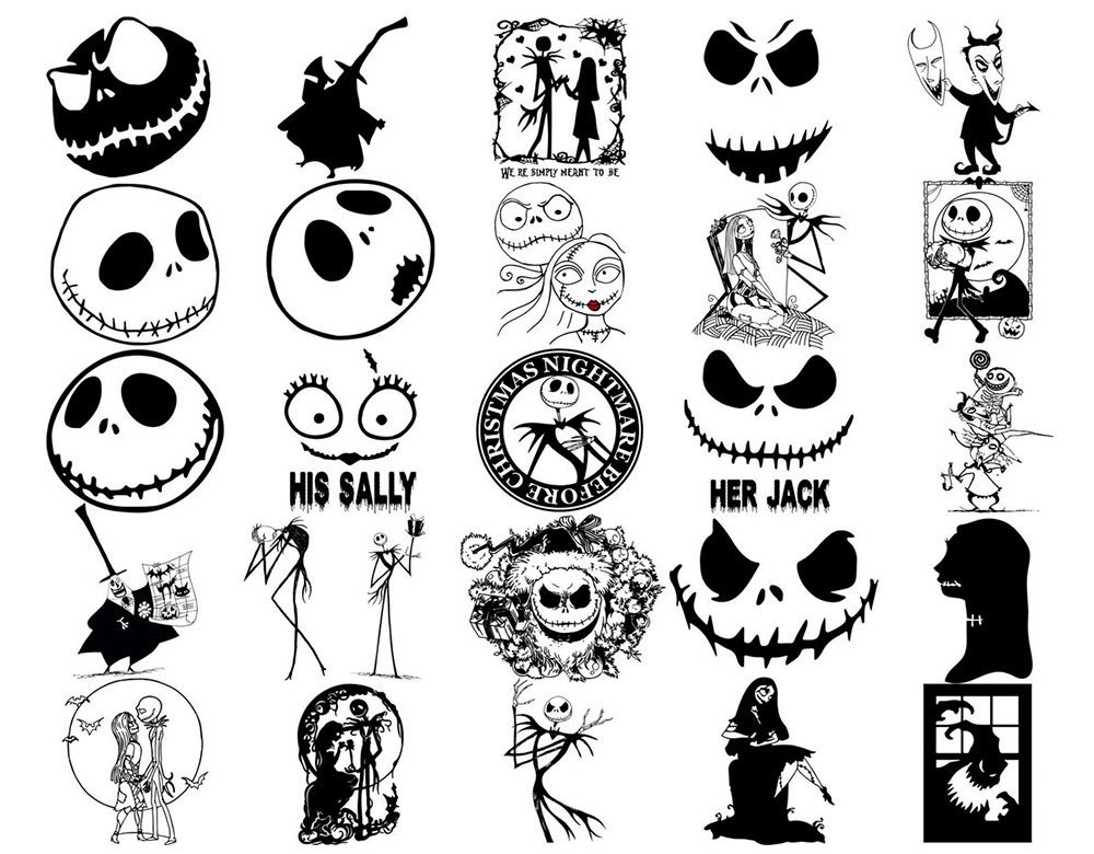 130+ Jack Skellington SVG Bundle for Cricut | Jack Skellington PNG DXF EPS | Halloween Clipart Instant Download product image (3)