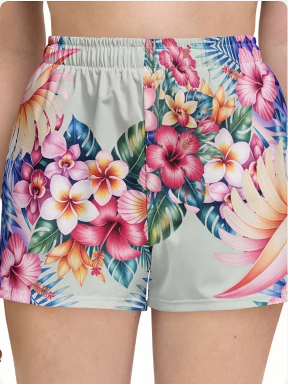 Hawaiian flora-Athletic shorts product image (6)