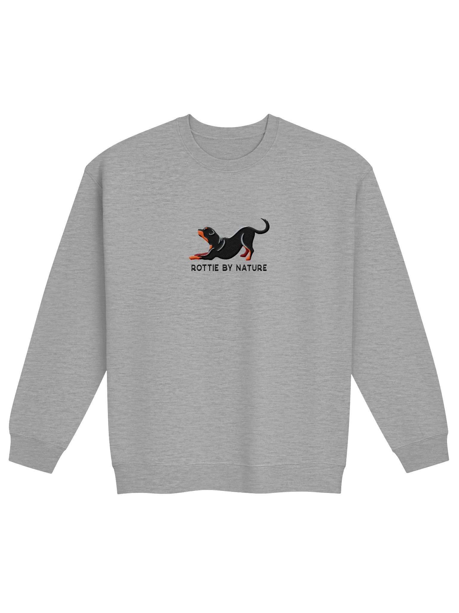 Rottie by Nature Sweatshirt (Embroidered) of a Rottweiler(Full Tail) product image (4)