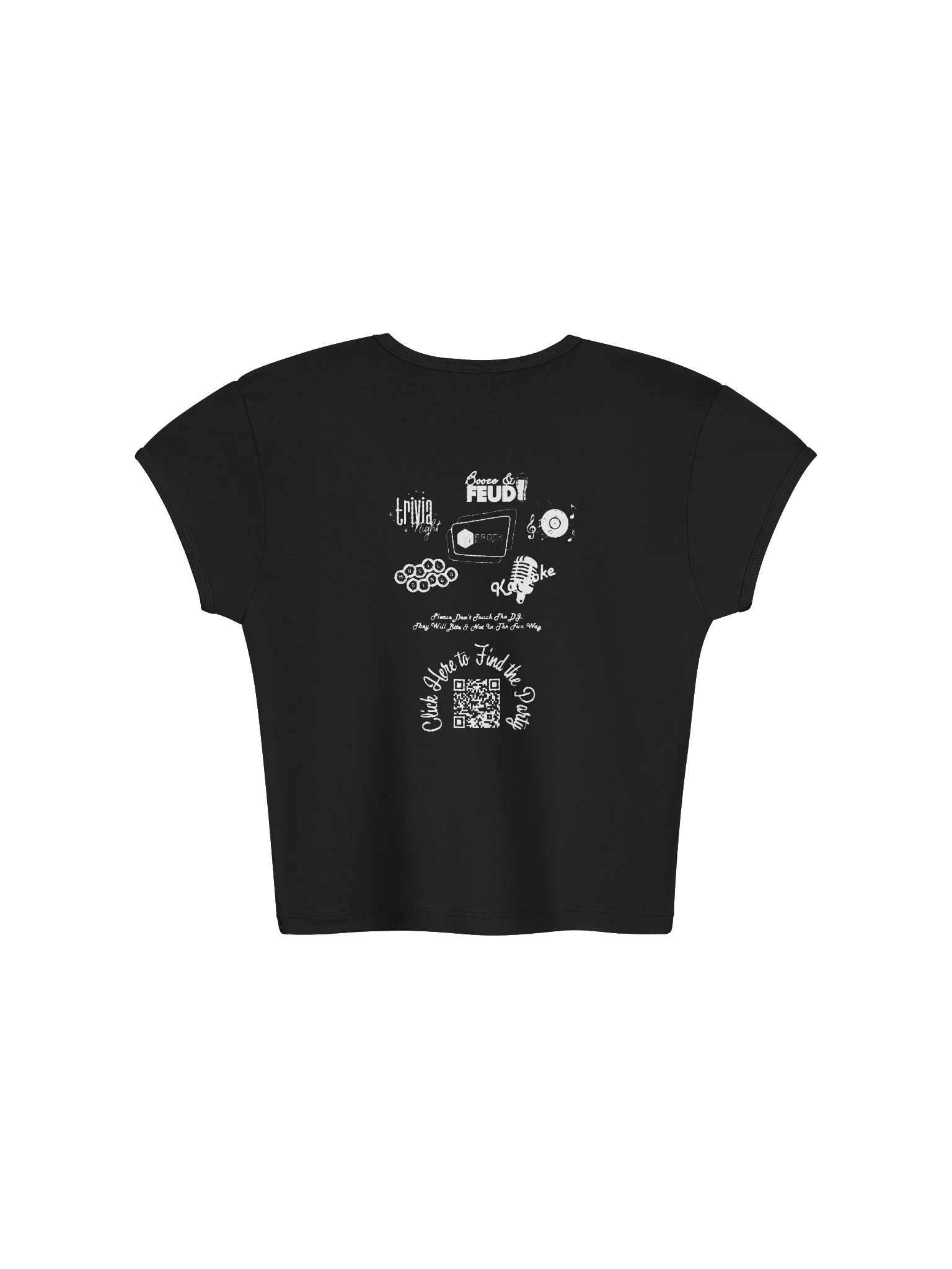Ladies Crop Tee Black product image (2)