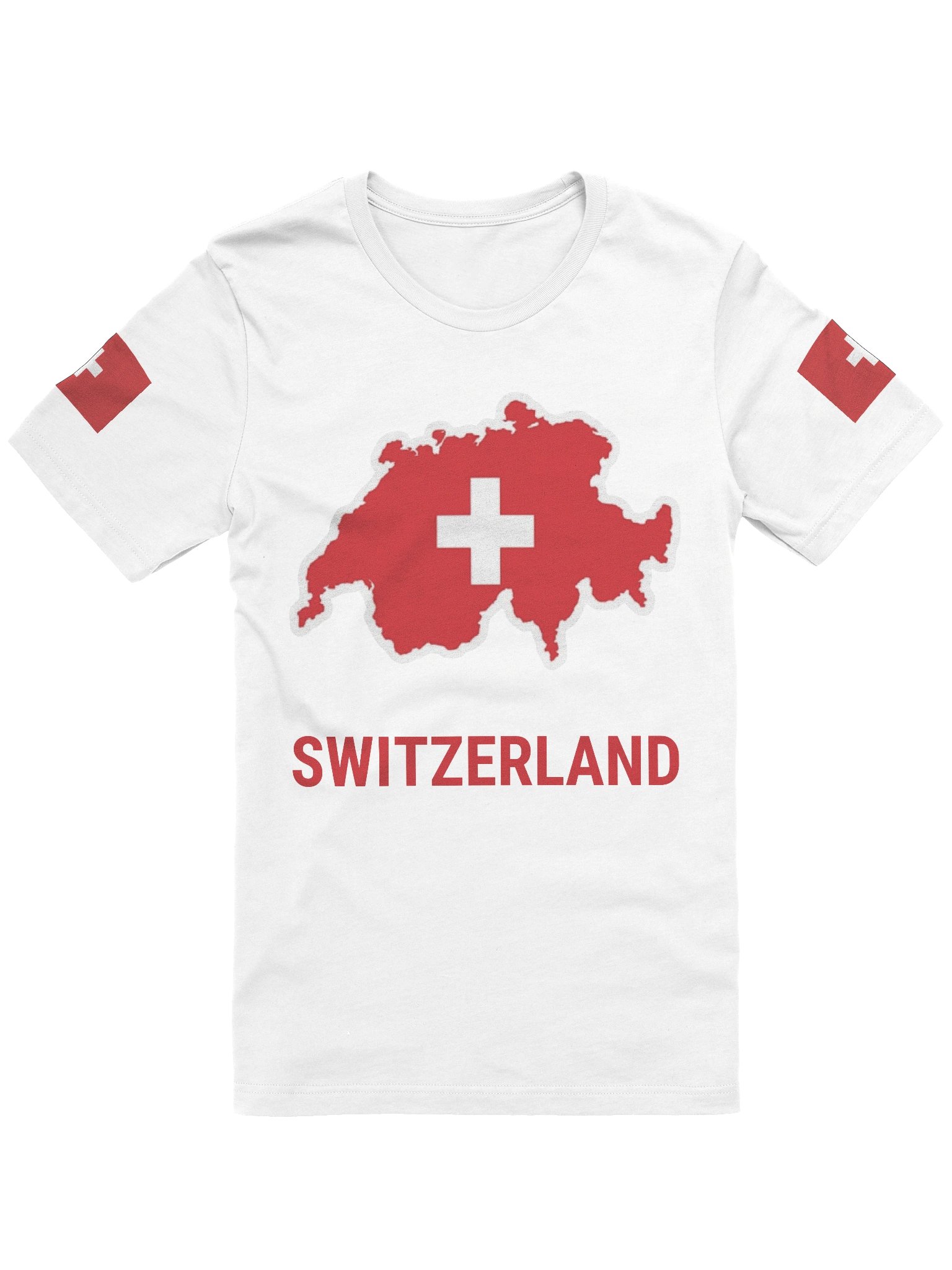 Switzerland 2026 World Cup Flag Tee - World Cup 2026 Map Edition - Premium Unisex T-Shirt product image (1)