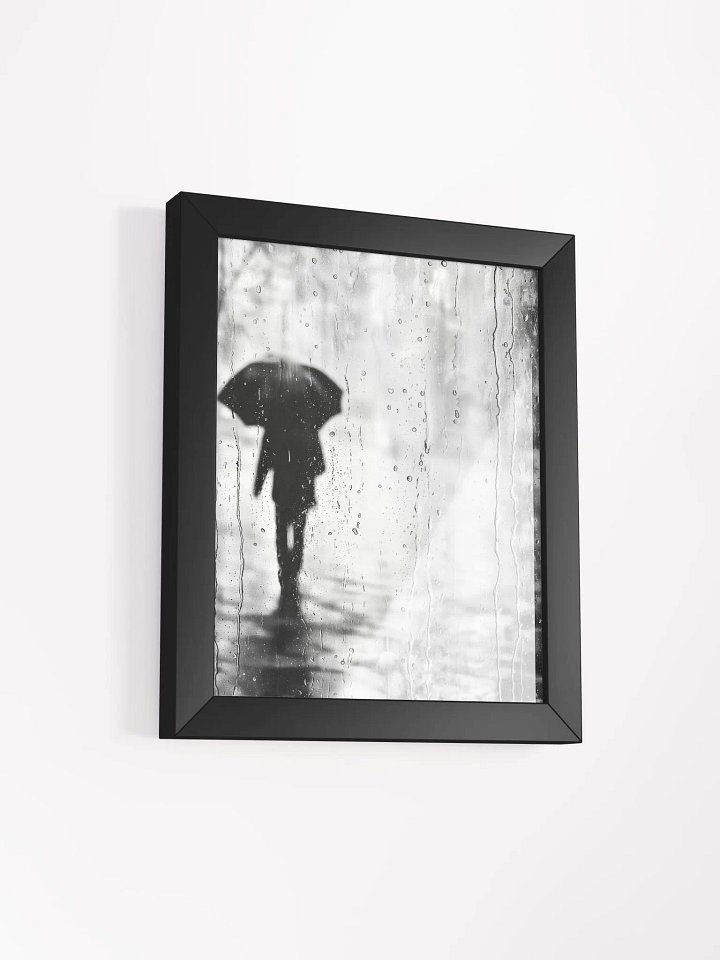 Monochrome Melody - Rainy Abstract Studio Framed Print product image (2)