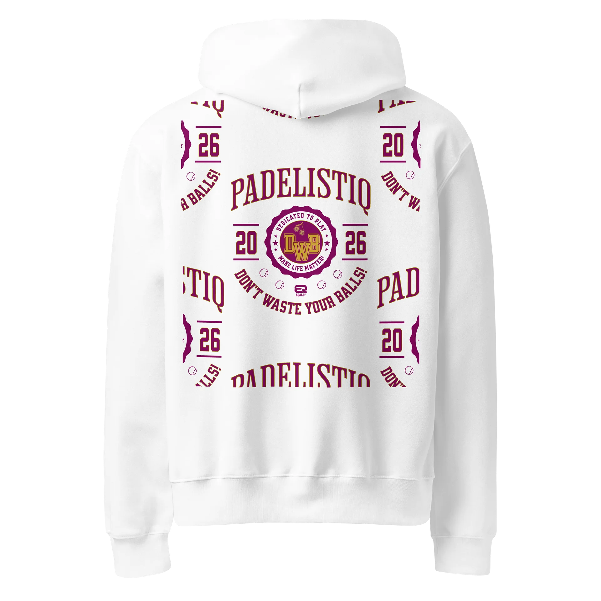 Dedicated to Play Bella Premium Sporty Hoodie EQALL® PADELISTIQ_Pink Multiprint product image (1)