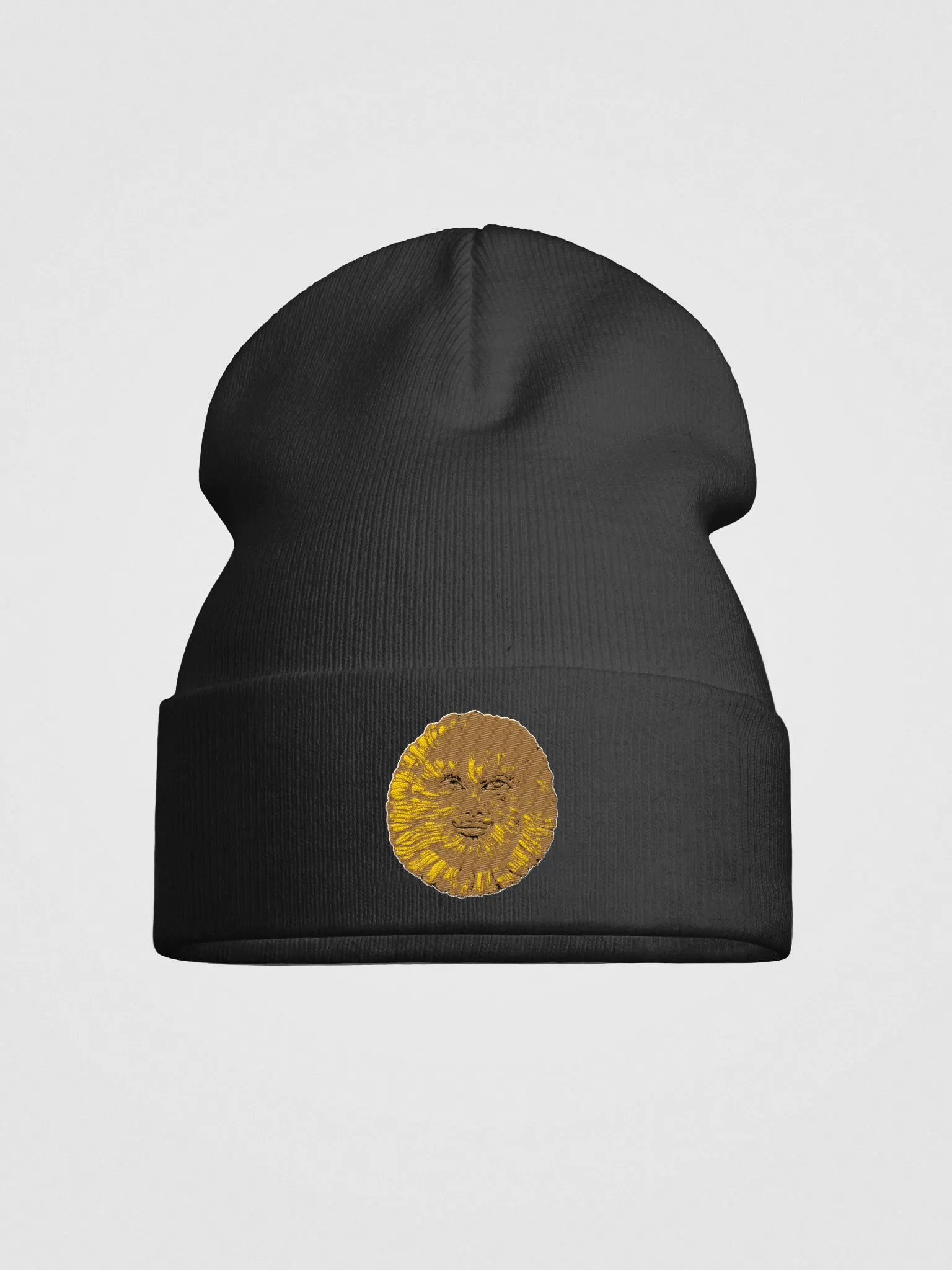 Green Man embroidered beanie product image (1)