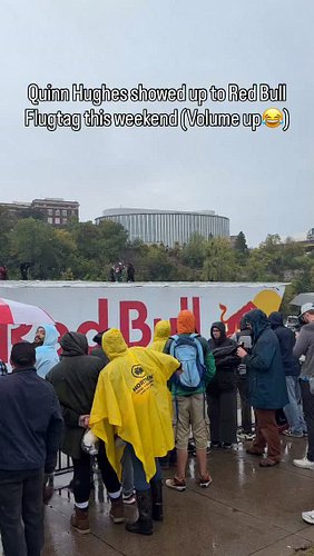 Quinn Hughes made an appearance at Flugtag Minneapolis this weekend and we had a question for him...

#minnesotawild #quinnhu...