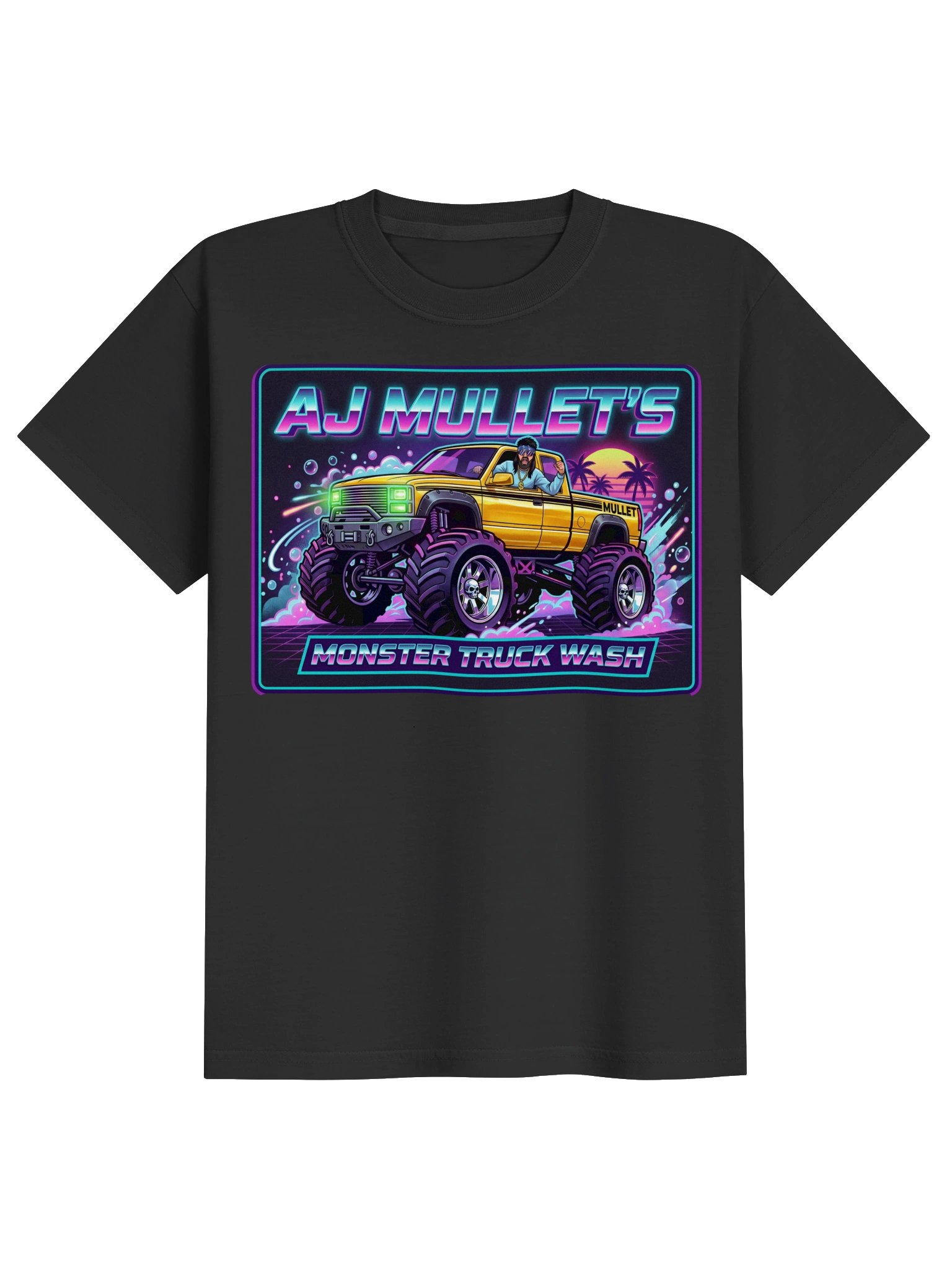 Comfort Colors Youth Garment-Dyed Heavyweight T-Shirt : MULLETS MONSTER TRUCK WASH product image (9)