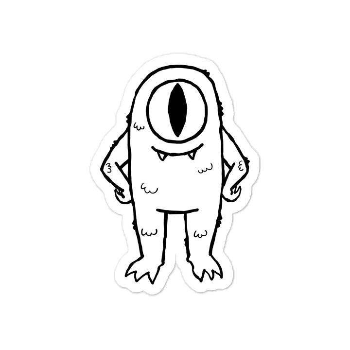 Happy Monster Sticker product image (1)