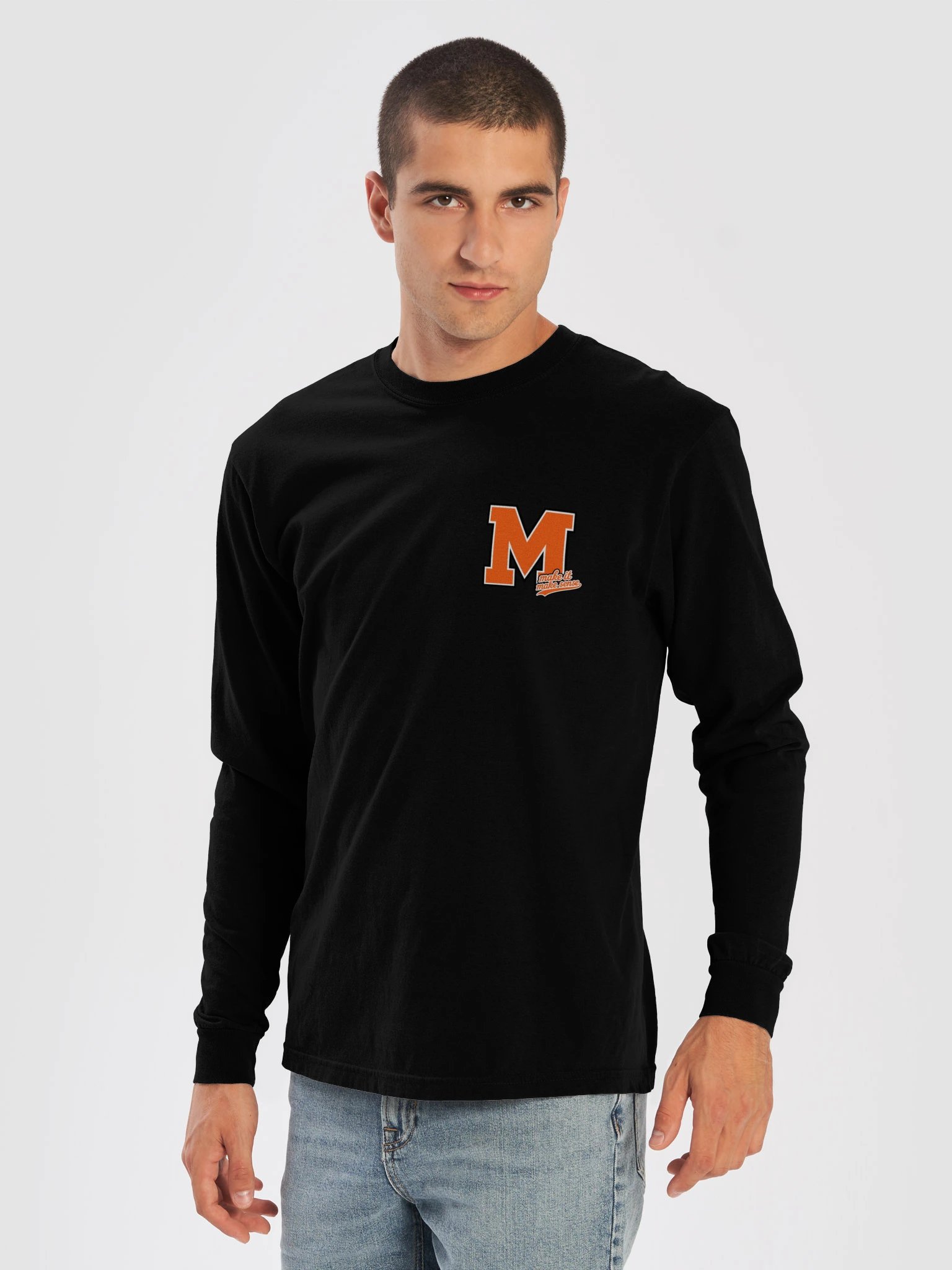 MIMS Orange Varsity Logo Long Sleeve product image (5)