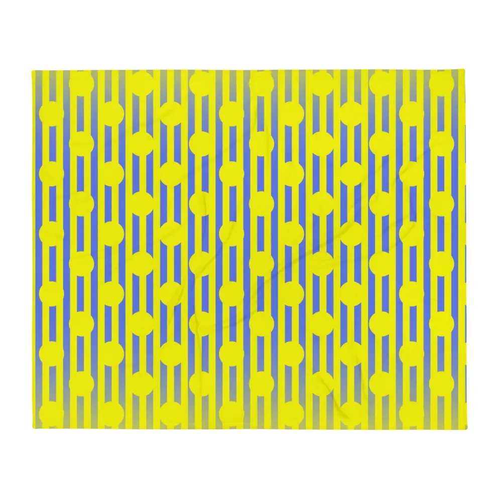 Yellow Polkadots and Stripes Throw Blanket product image (13)