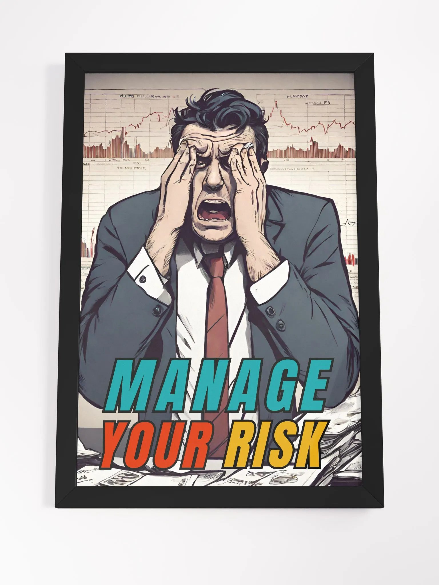 Inspirational Manage Your Risk Custom Artwork Framed product image (4)