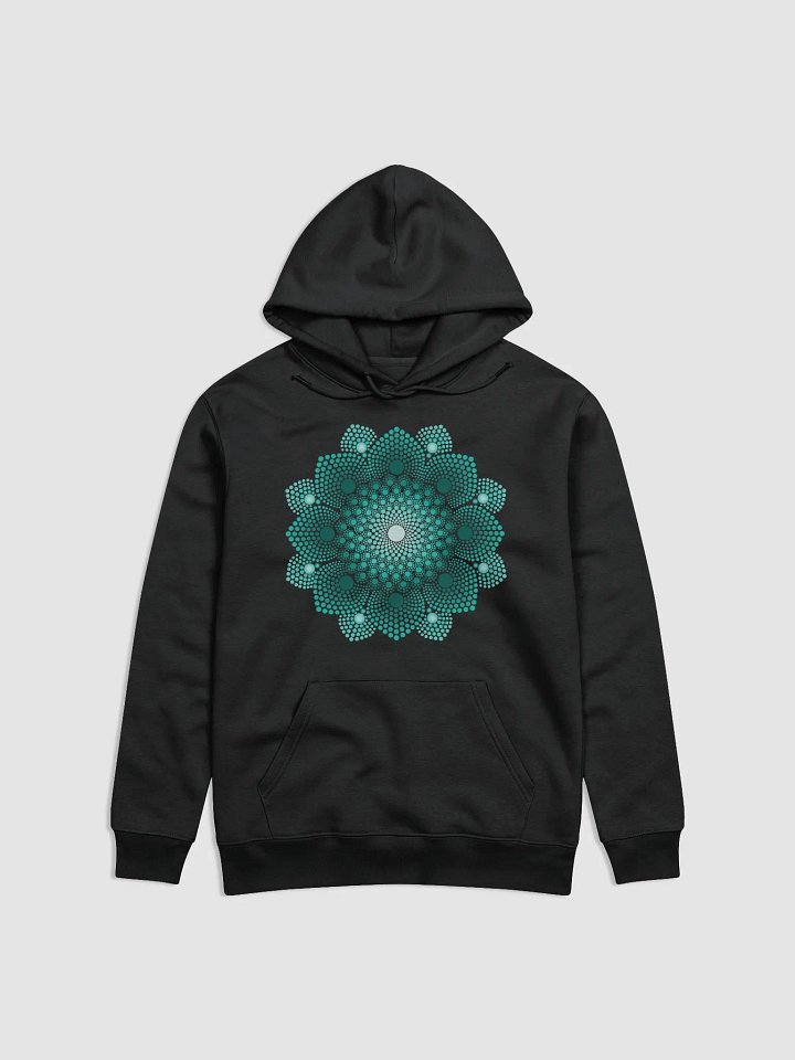 Turquoise Dot Mandala Unisex Eco Hoodie product image (2)