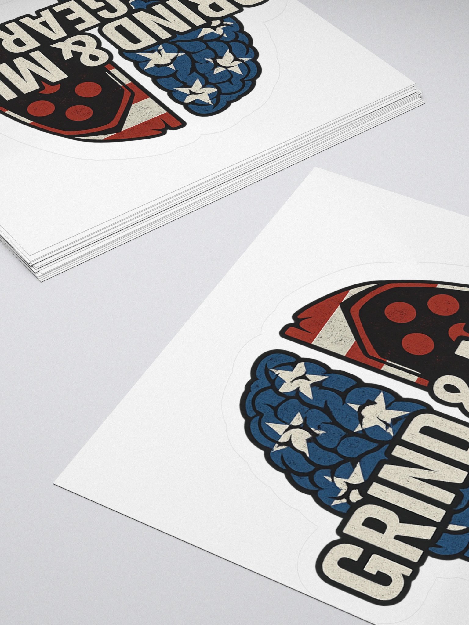 Grind And Mind Gear USA Logo Stickers product image (4)
