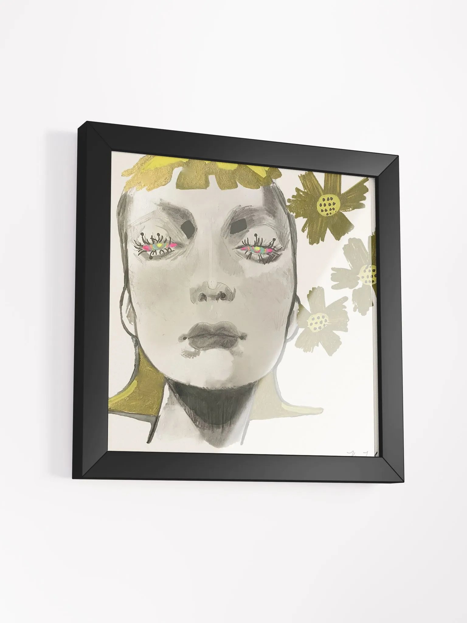 Golden Daisies Square Framed Print product image (11)