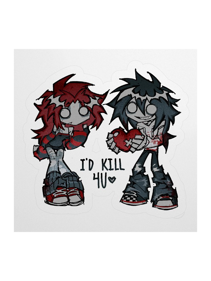 JEFFGHOST "ID KILL 4U" STICKER product image (4)
