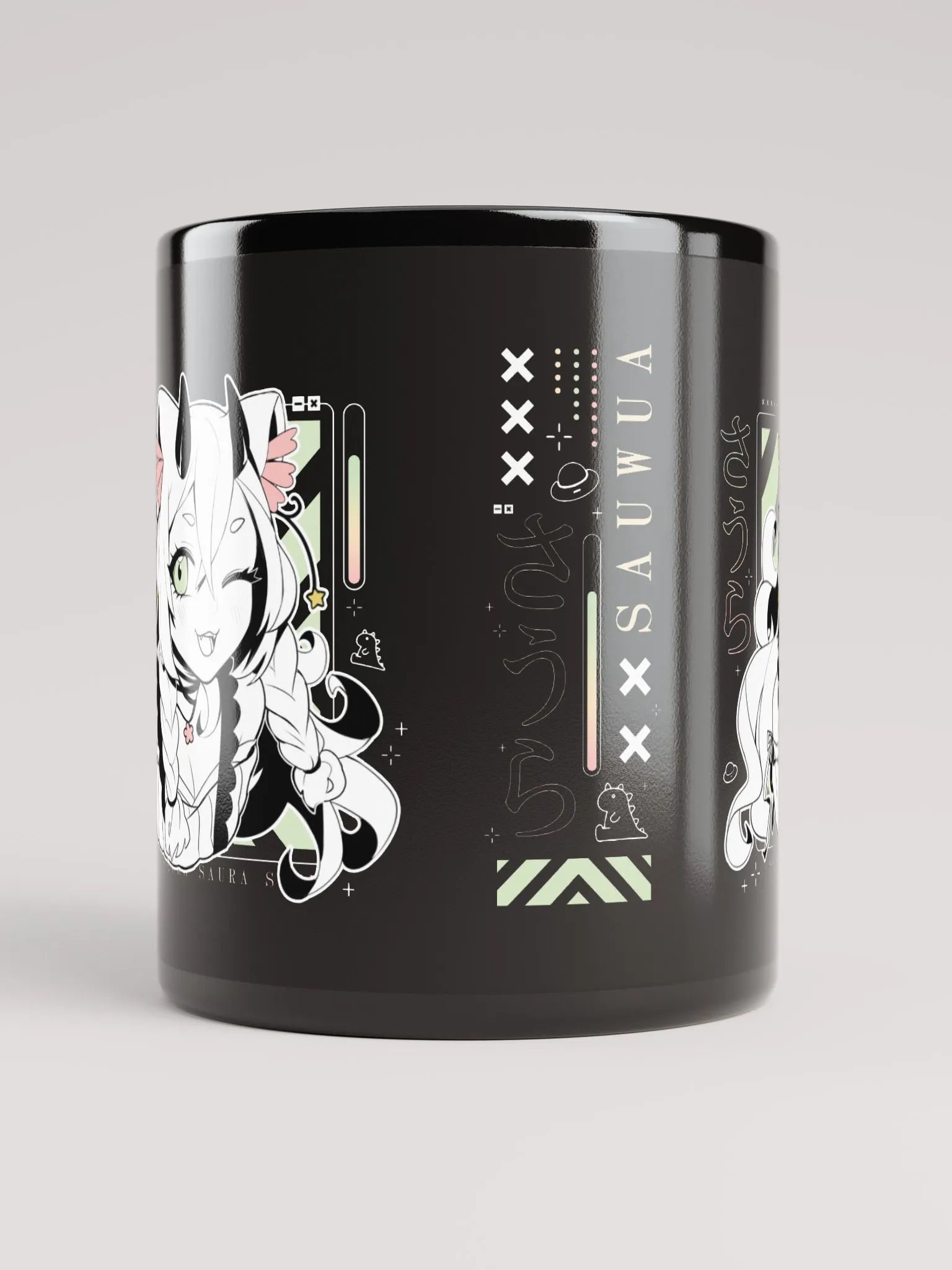 *WINK* Black Glossy Mug product image (5)