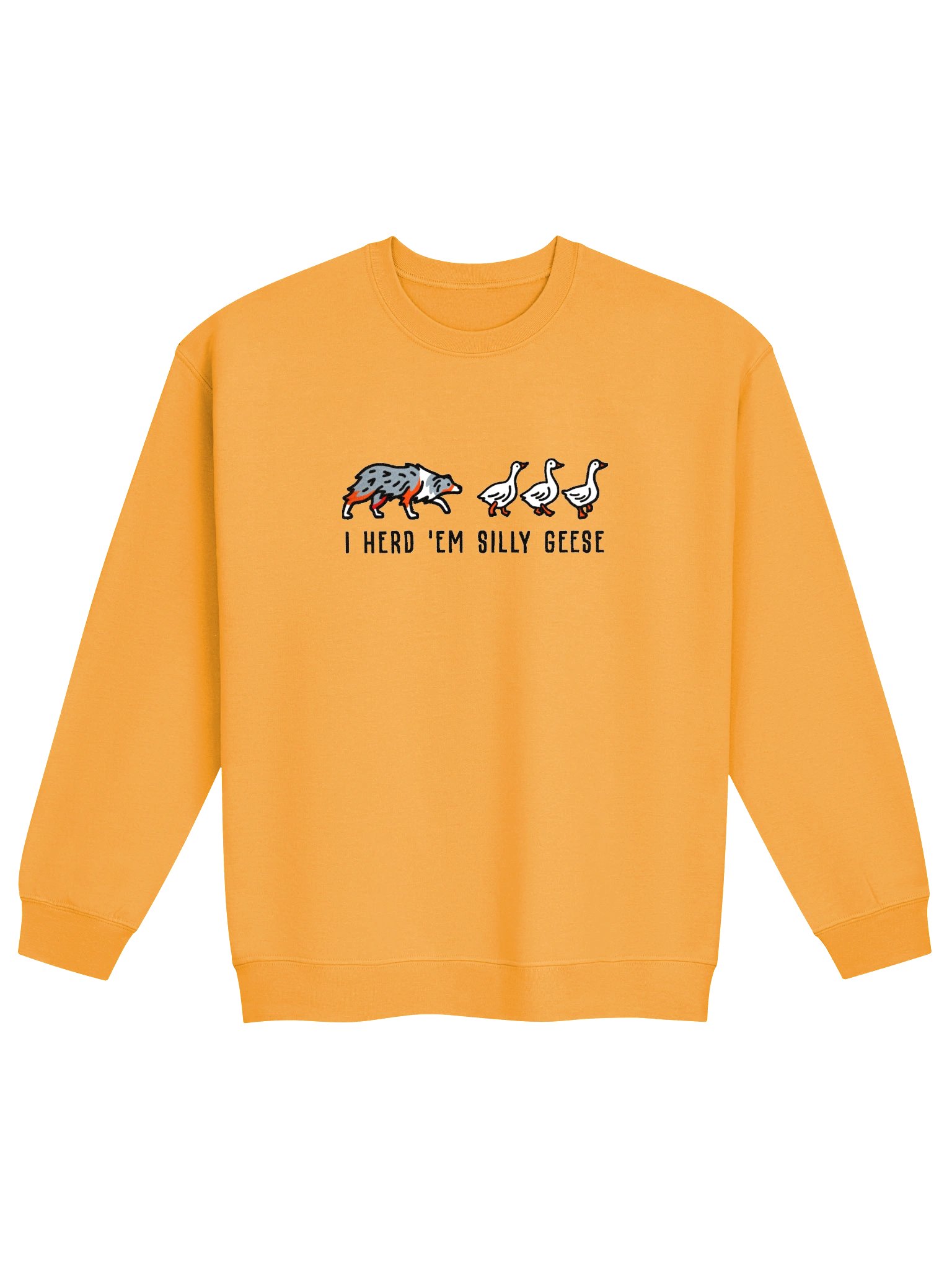 I Herd 'Em Silly Geese Sweatshirt(Embroidered) of an Australian Shepherd(Blue Merle) product image (4)