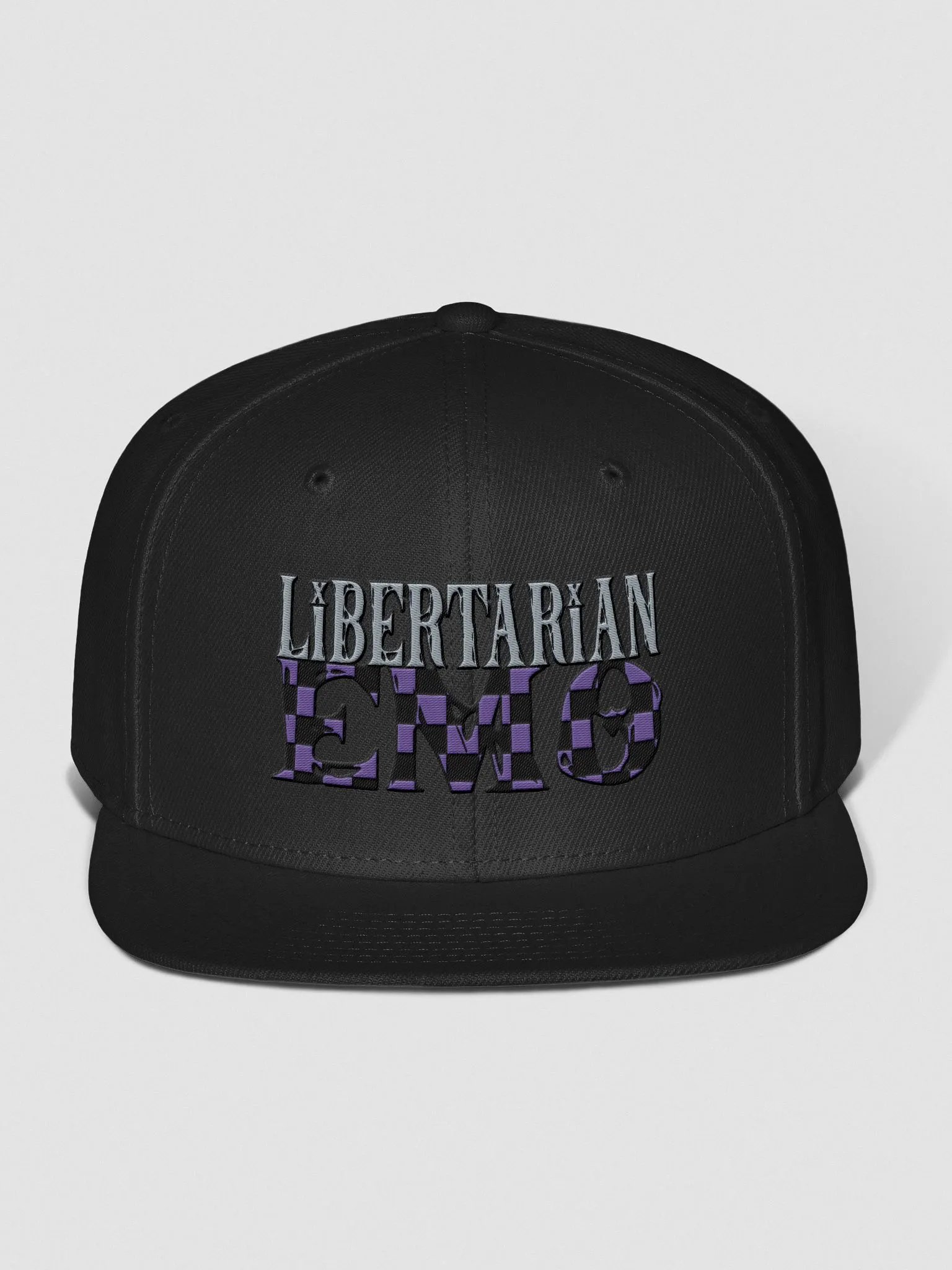 Libertarian Emo - Embroidered SnapBack Checkered product image (1)