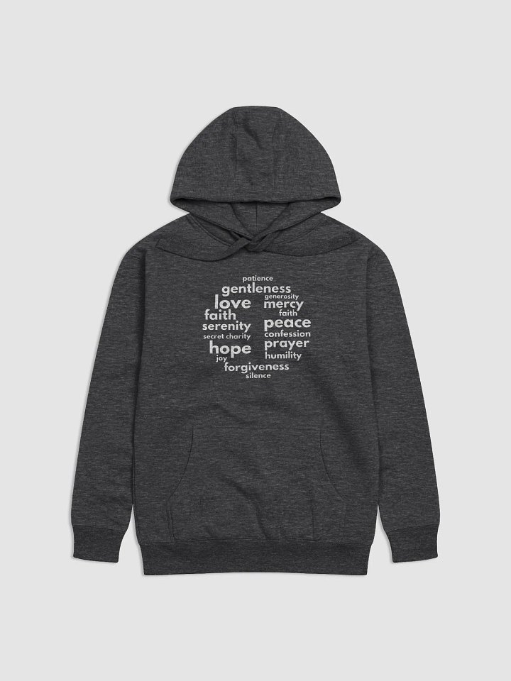 Inspirational Virtues Hoodie with Cross product image (1)