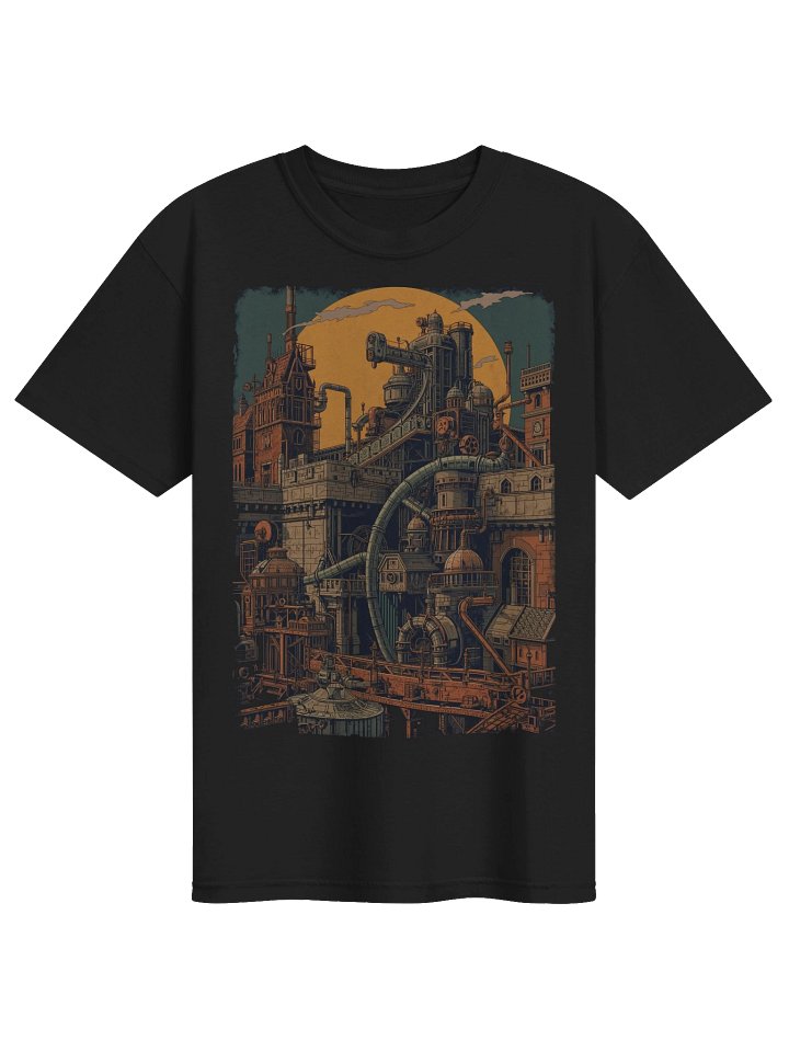 Moonlit Steampunk Industrial Heavyweight T-Shirt product image (1)