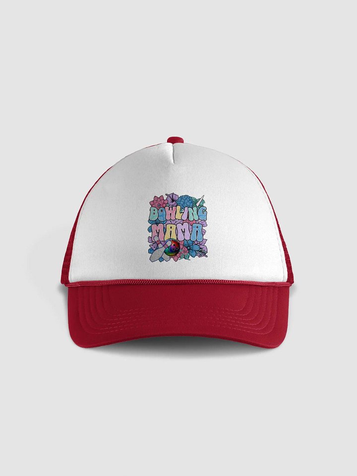 Bowling Mama Floral Foam Trucker Hat product image (5)