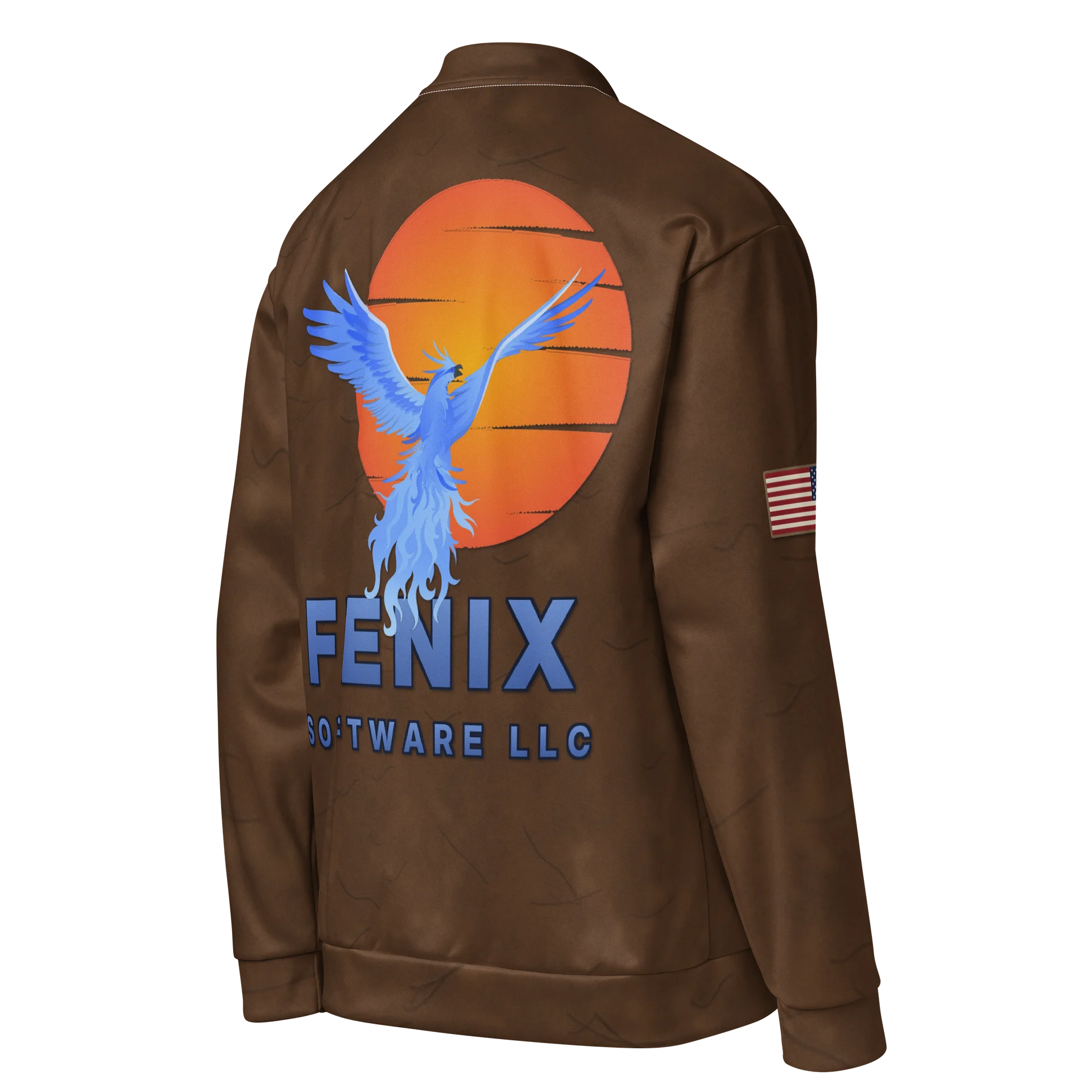 Fenix Software Phoenix Logo Bomber Jacket - Brown (Type 1) product image (4)