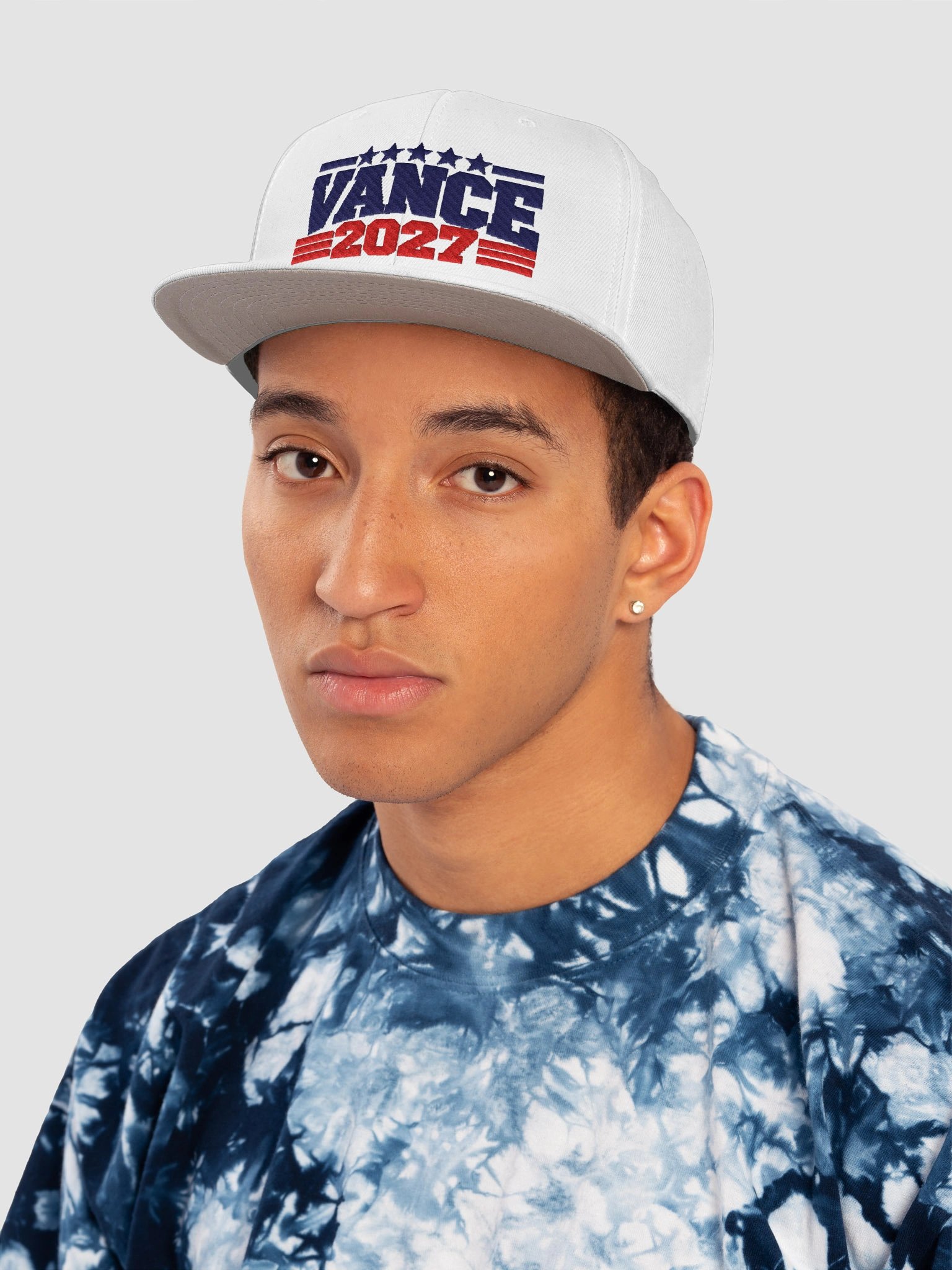 VANCE 2027 White Embroidered Snapback product image (6)