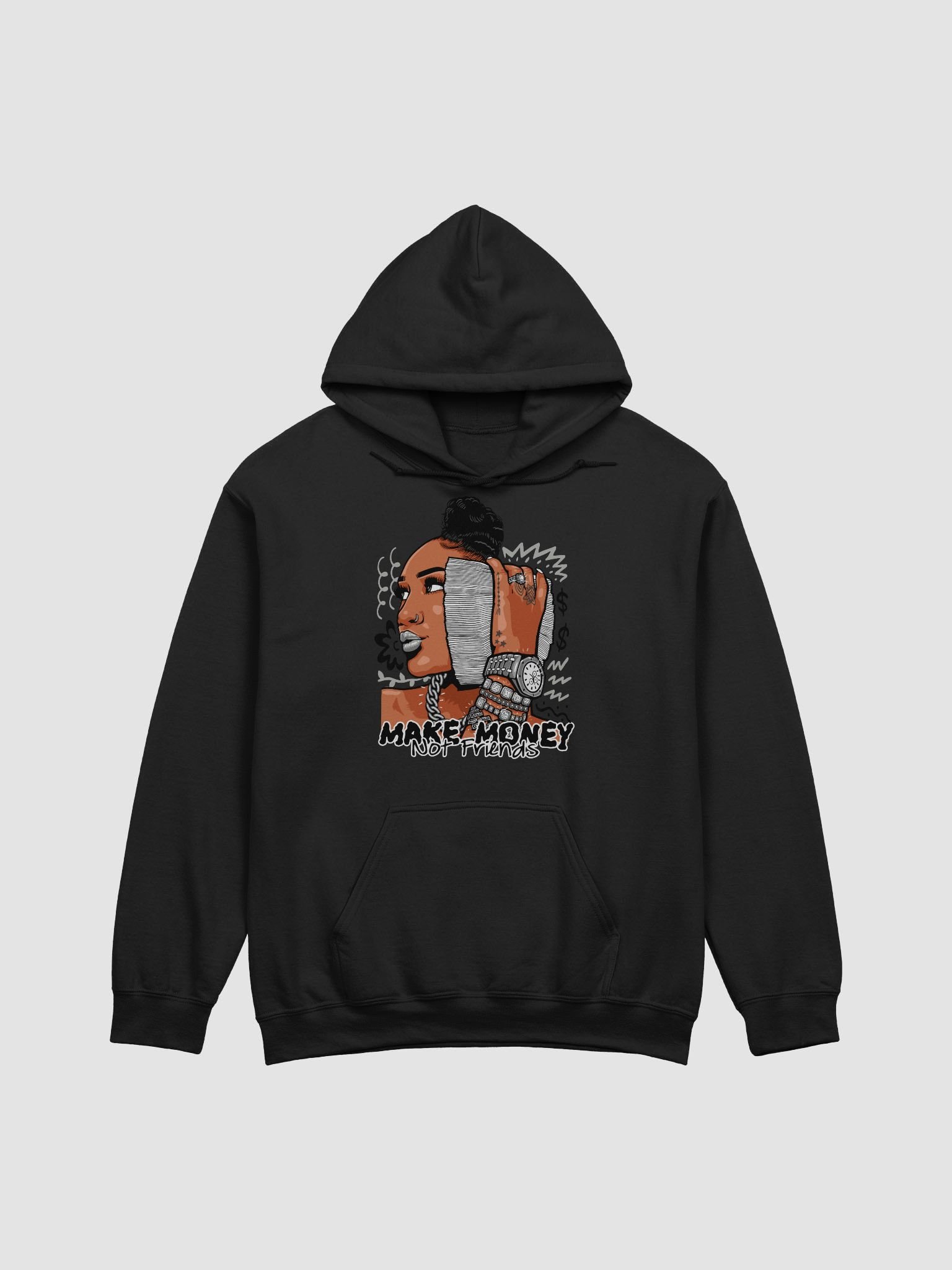 Money Talk Classic Hoodie - Unisex Hoodie – Minimalist Printed Hoodie for Everyday Wear product image (1)