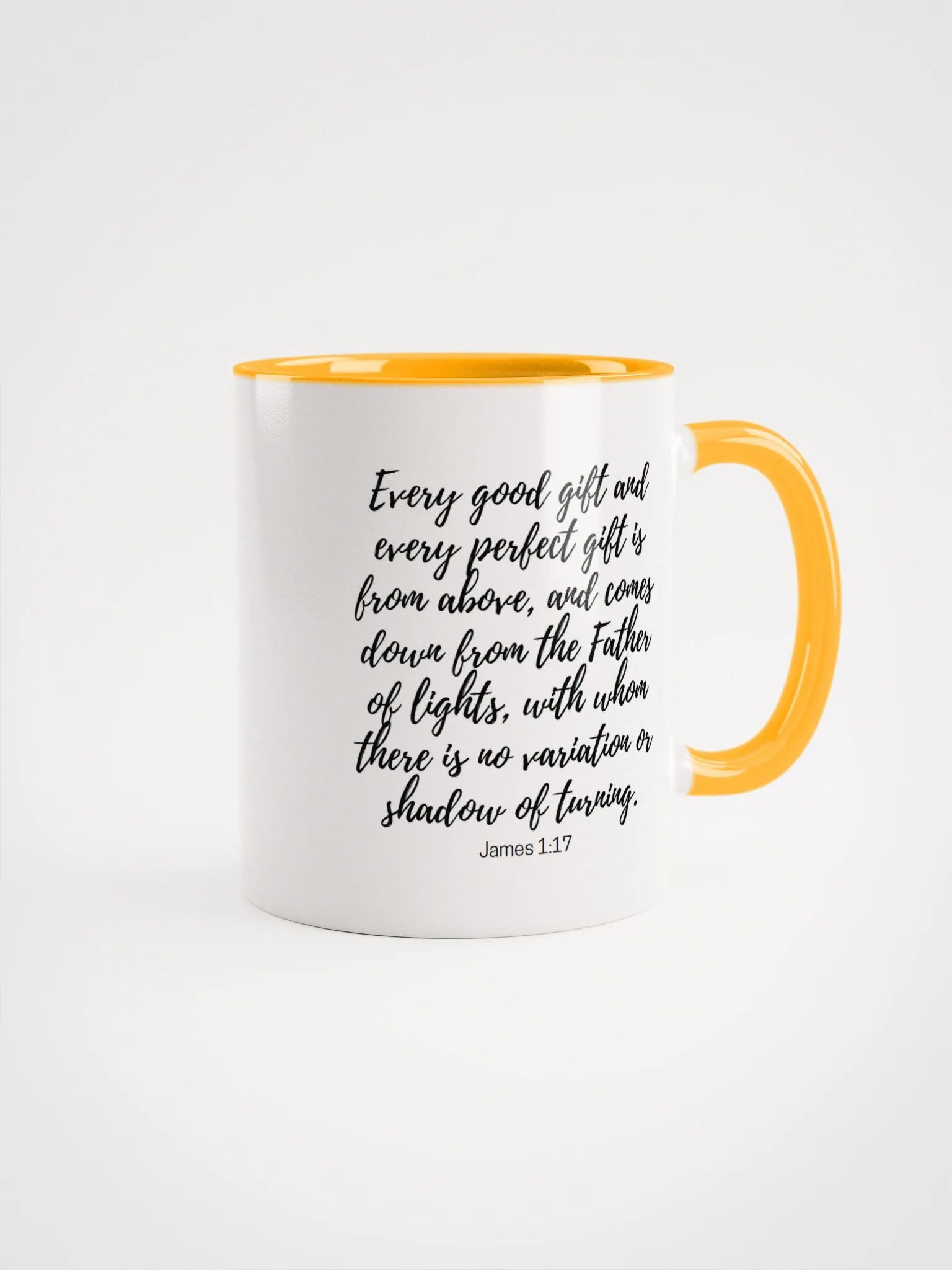 Every Good And Every Perfect Is From Above, And Comes Down From The Father Of Lights James 1:17 Two-Tone Mug 11/15oz product image (1)