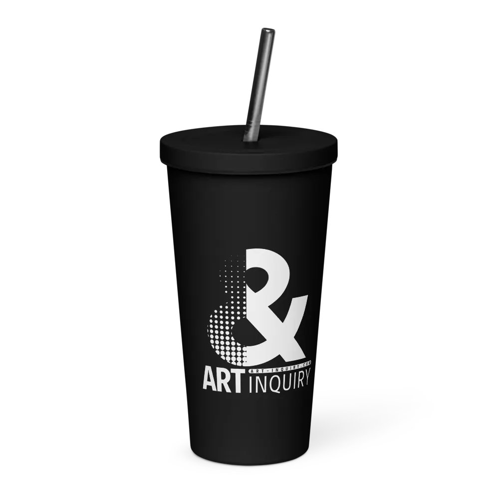 Art & Inquiry Dark Insulated Tumbler + Straw product image (4)