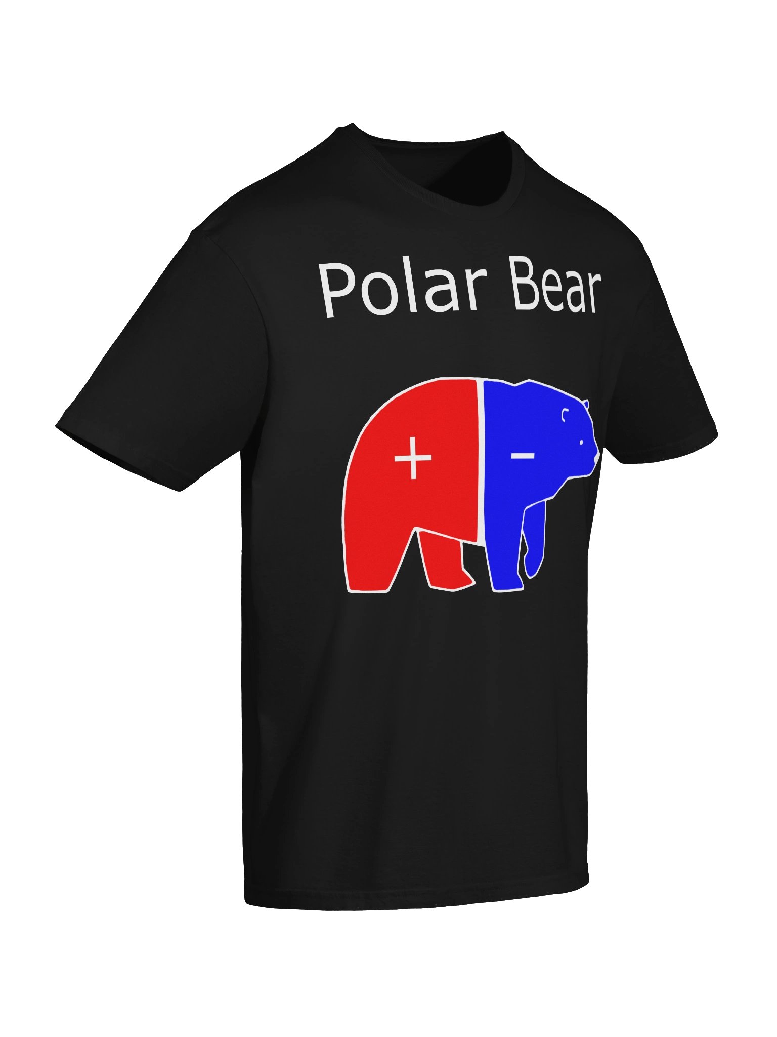 Polar Bear – Positive & Negative Physics Pun T-Shirt product image (6)